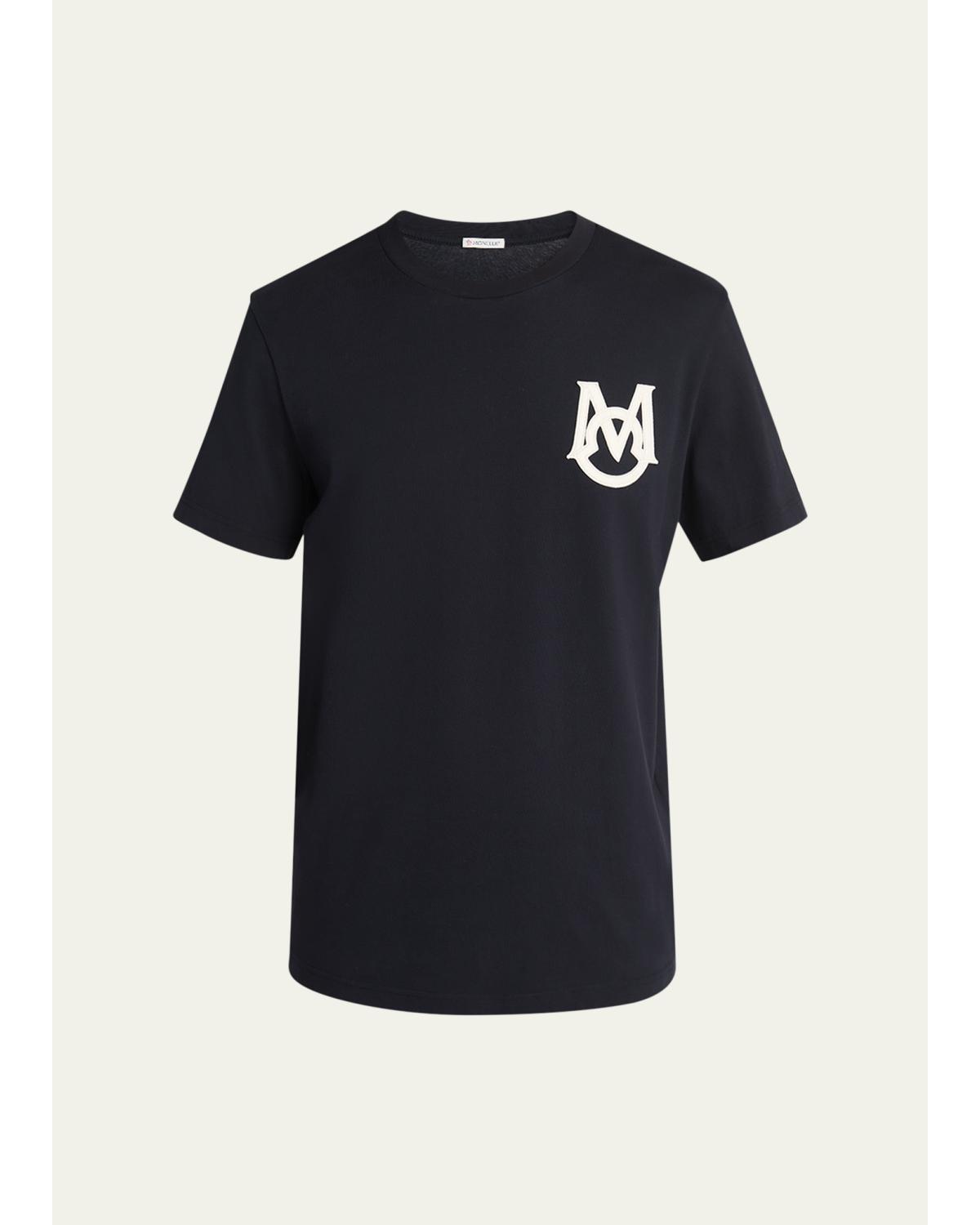 Men'S Monogram Applique Crewneck T-Shirt