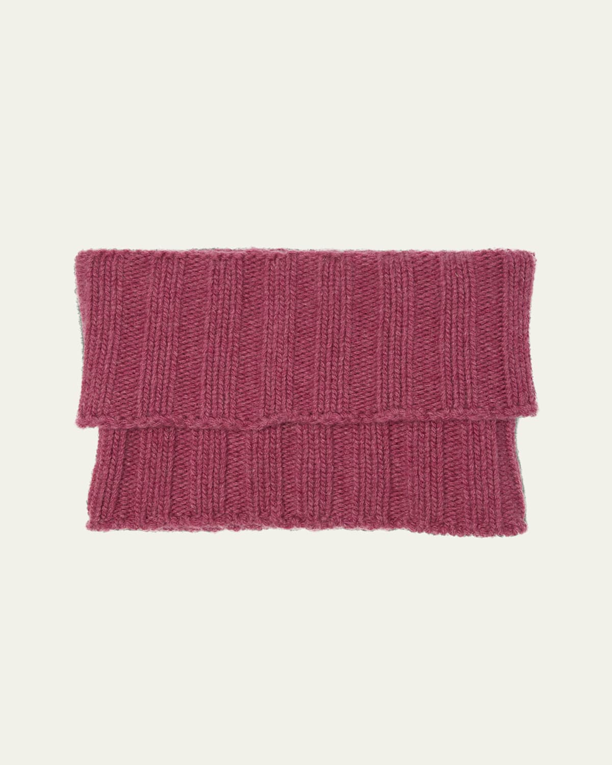 Men's Ribbed Logo Turtleneck Scarf