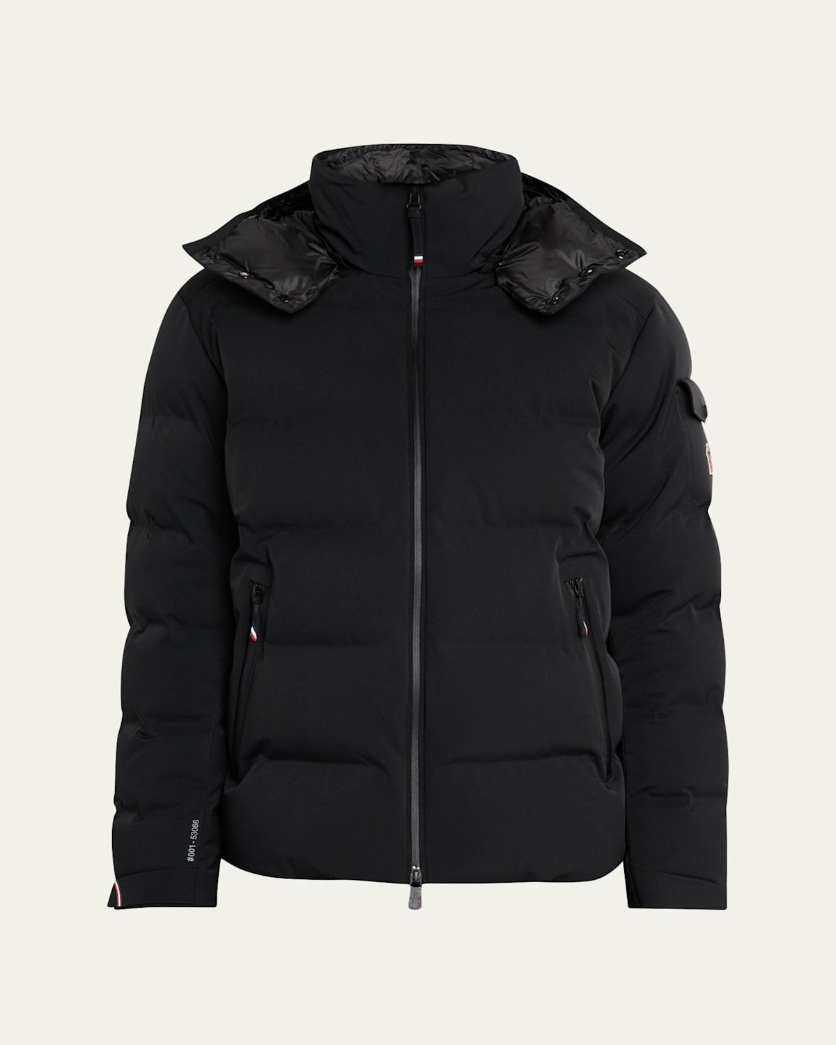 Moncler Montgetech Technical Down Jacket In Black