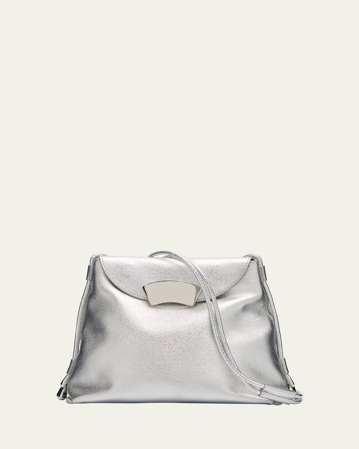 3.1 Phillip Lim Id Petite Soft Metallic Leather Shoulder Bag