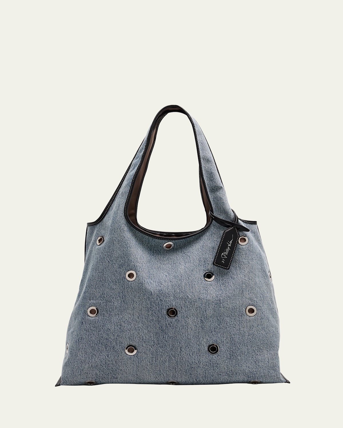 Cotton Denim Market Tote Bag