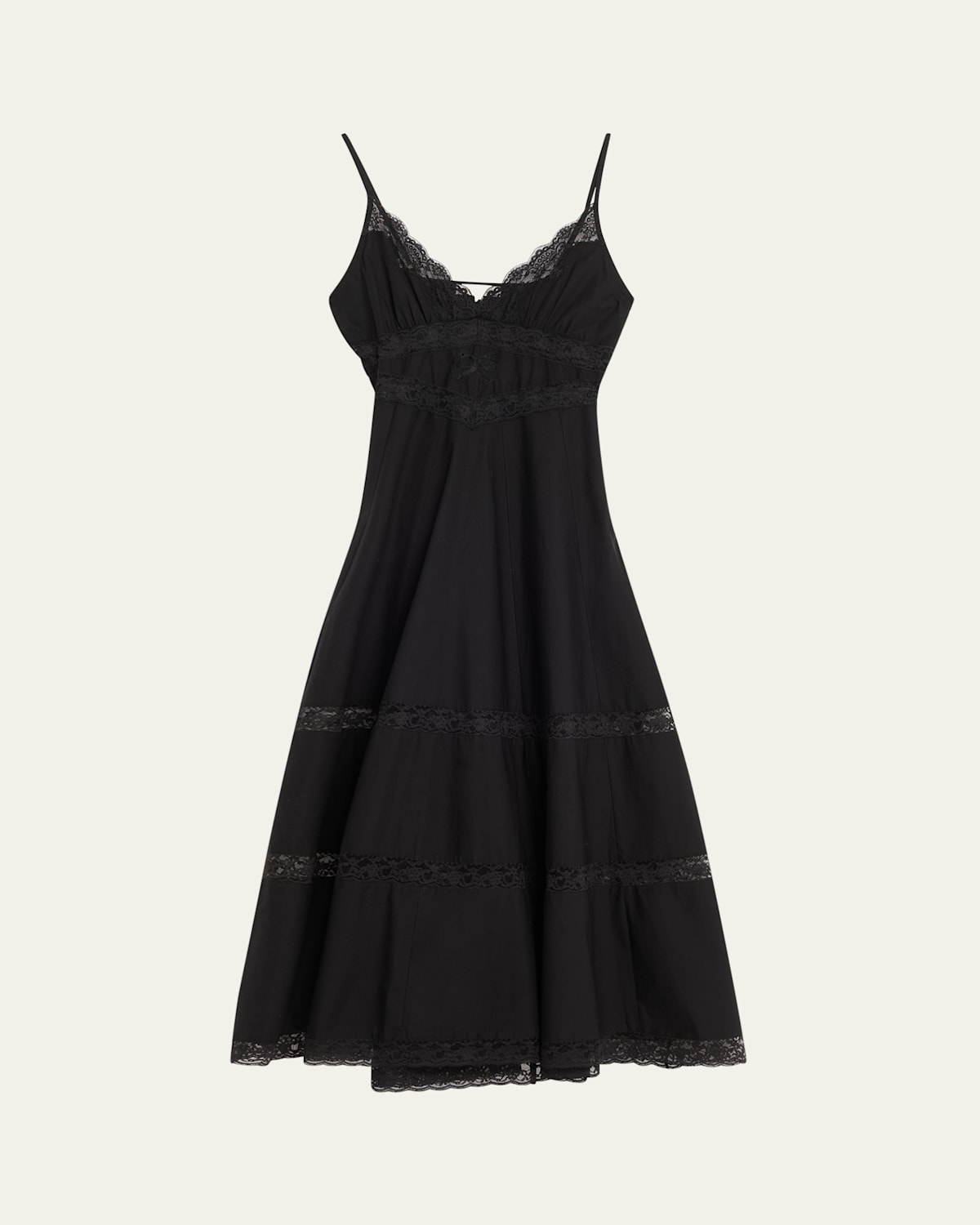 Catryn Lace-Trim Midi Dress