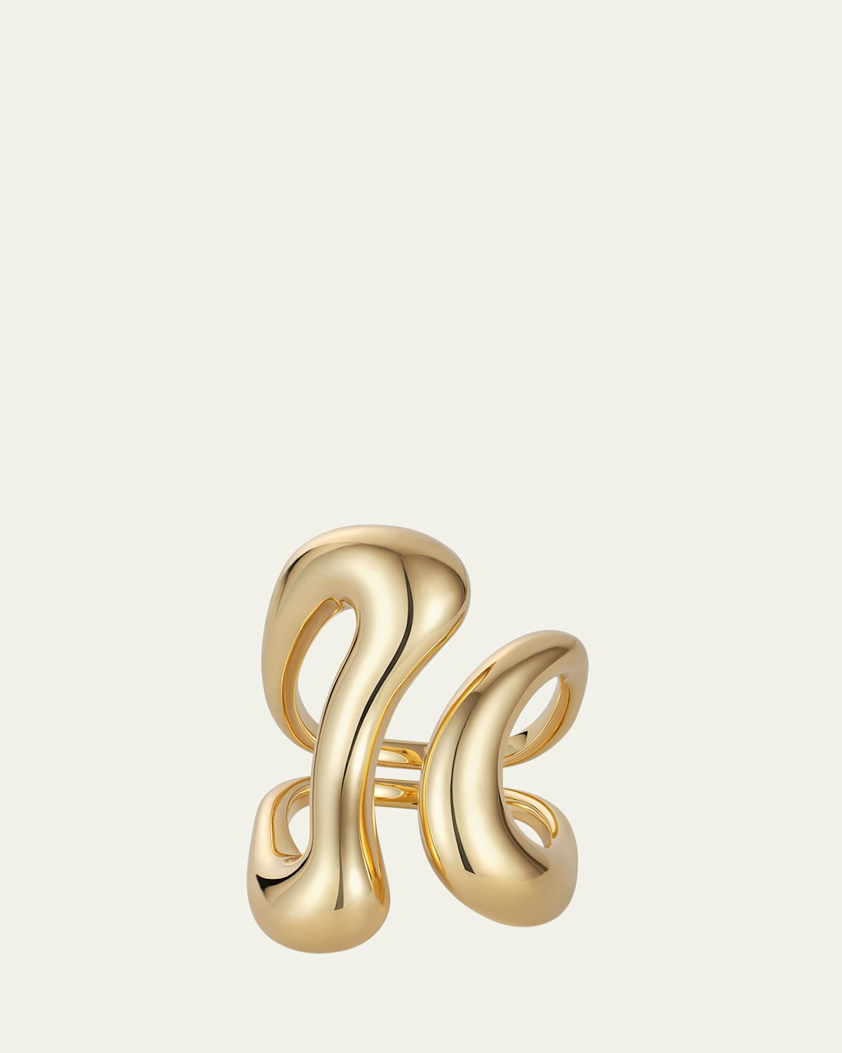 Fernando Jorge 18K Yellow Gold Bold Stream Open Ring