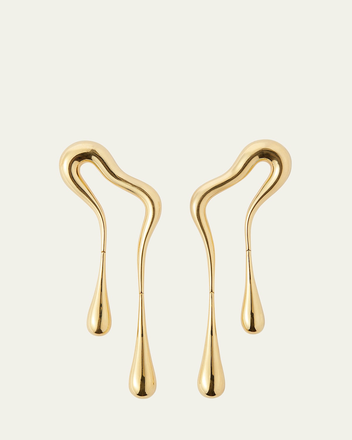 Fernando Jorge 18K Yellow Gold Bold Stream Doubled Earrings