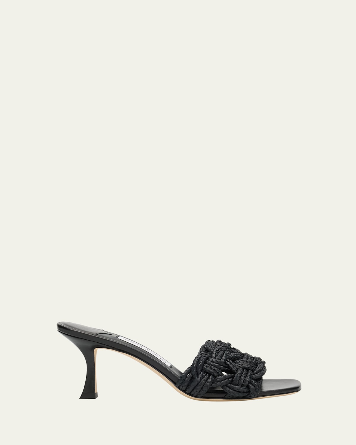 Jimmy Choo Chara 70 Nappa Leather Sandals In Black In Black