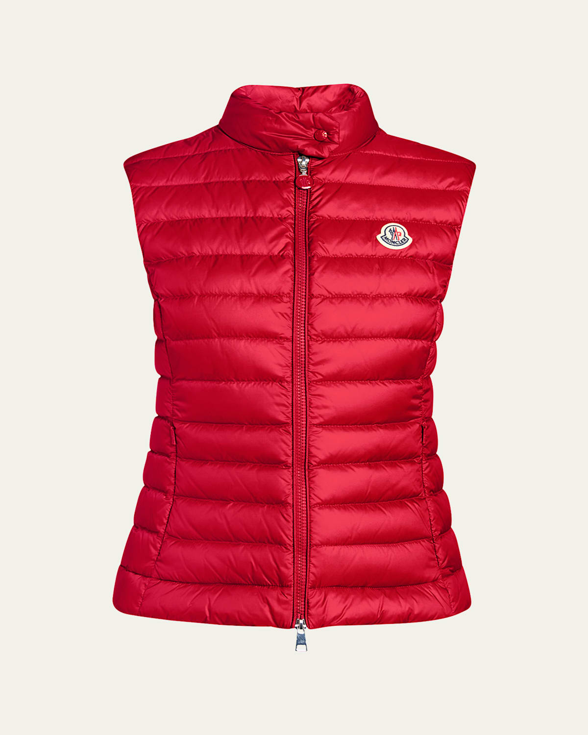 Moncler Igens Down Puffer Vest In Red