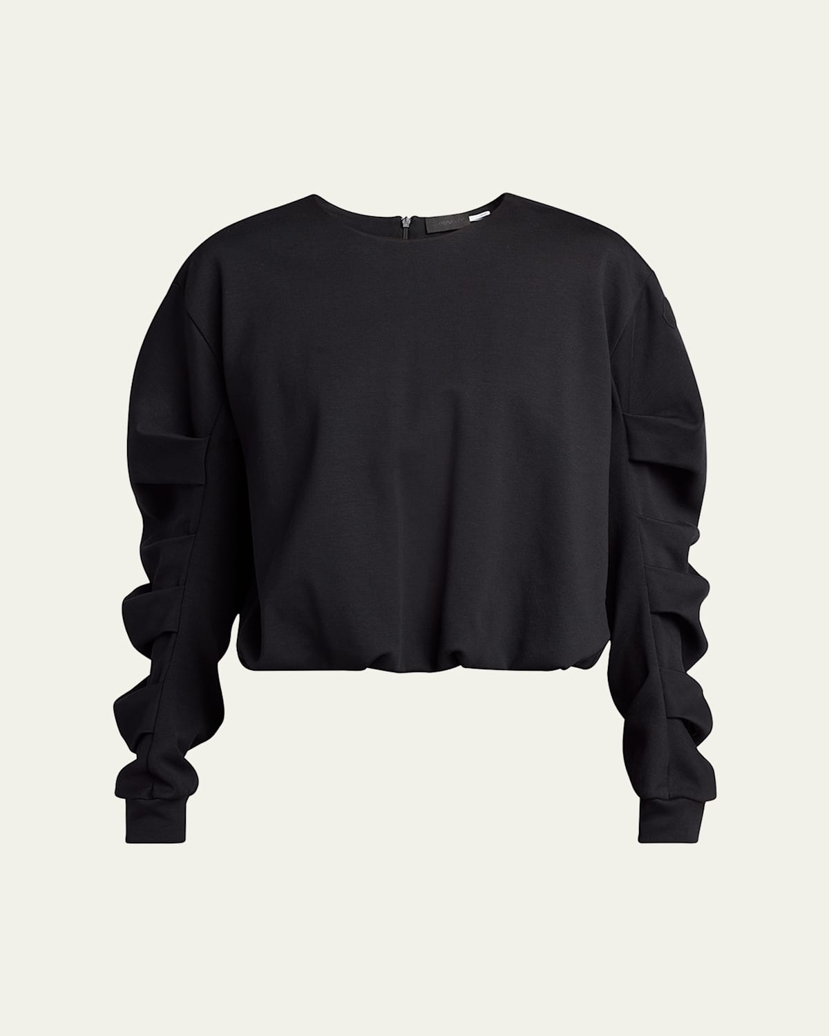 Moncler Blouson Sweatshirt In Black