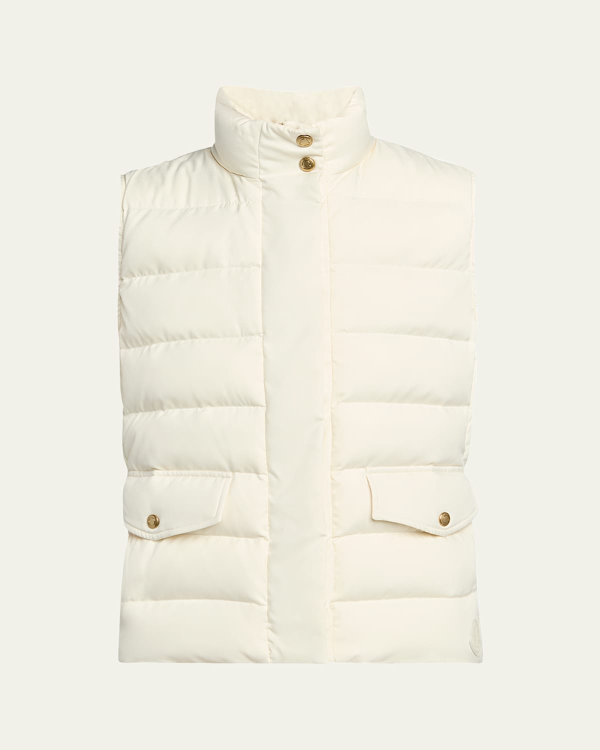 Moncler Besset Down Puffer Vest In White