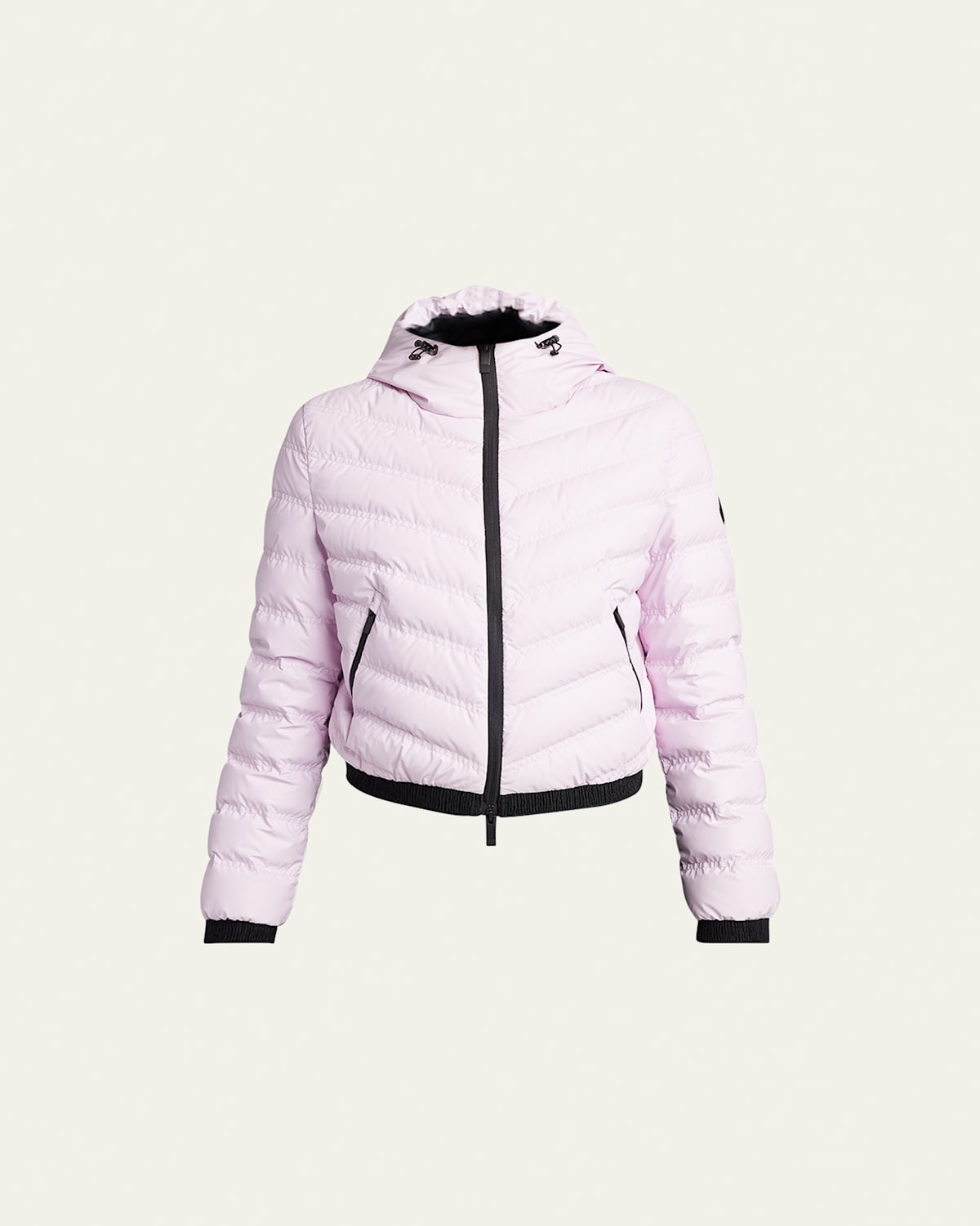 Moncler Pandelon Hooded Down Puffer Jacket In Pink