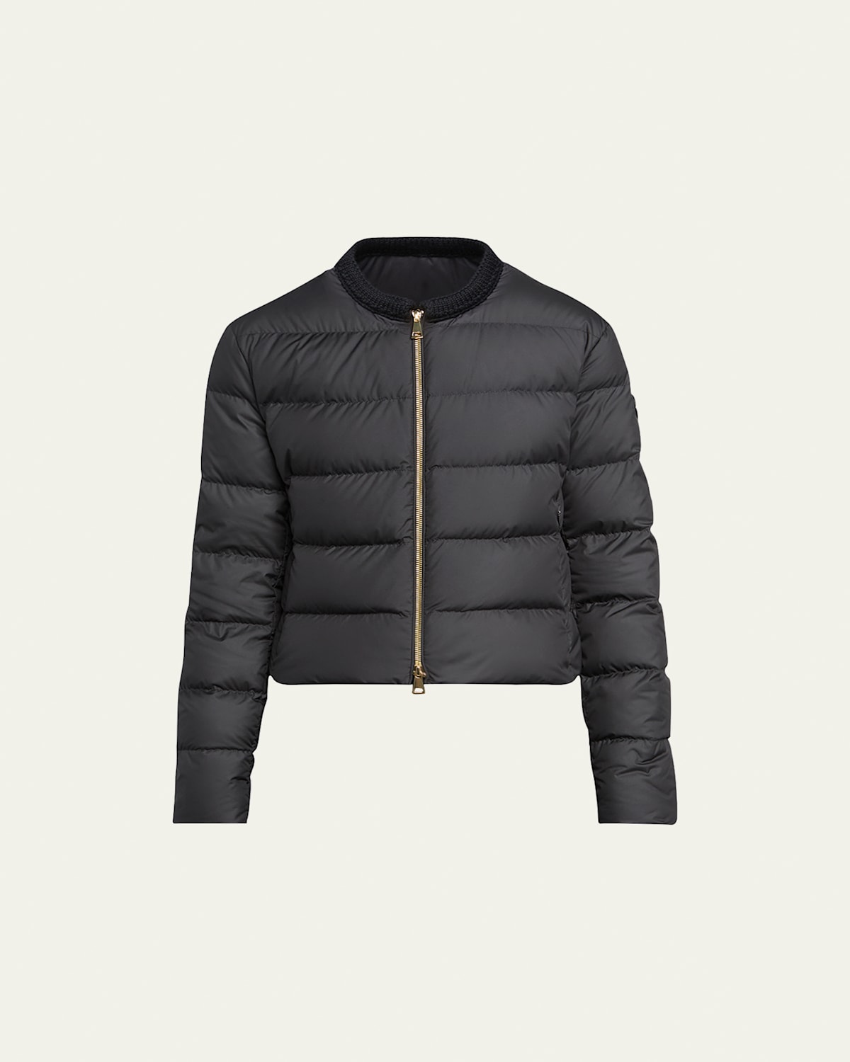Moncler Mauvezin Down Puffer Jacket In Black