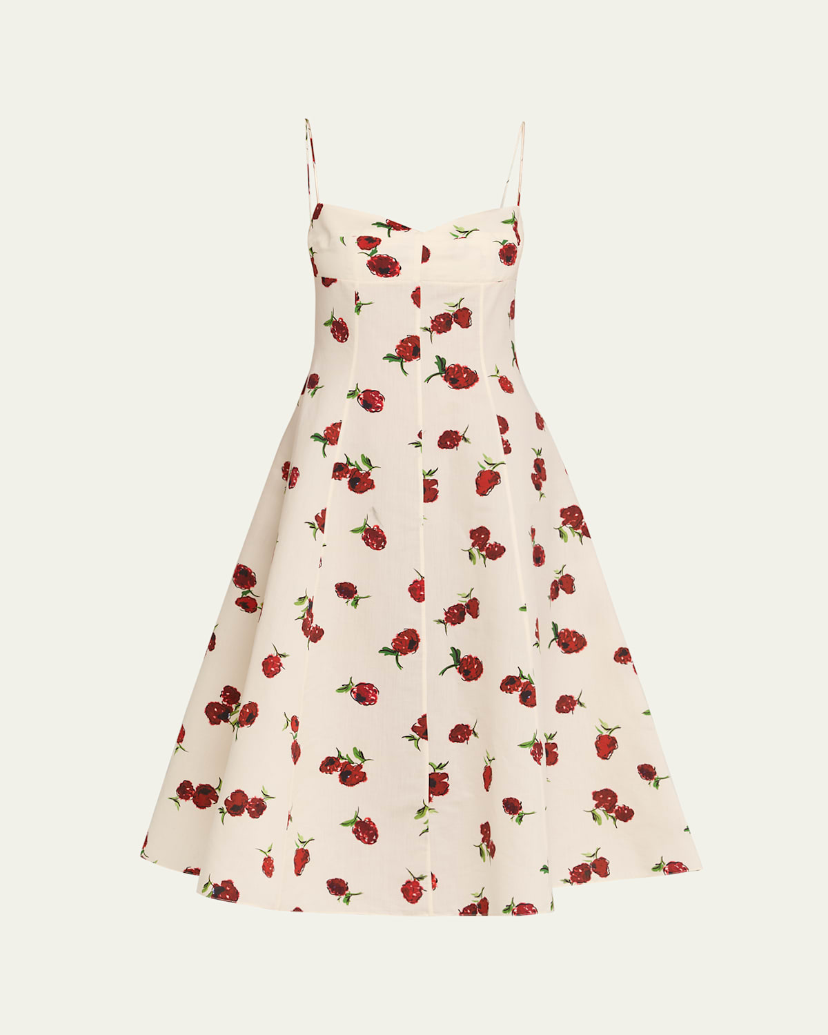 Khaite Isabella Floral Empire-waist A-line Midi Dress