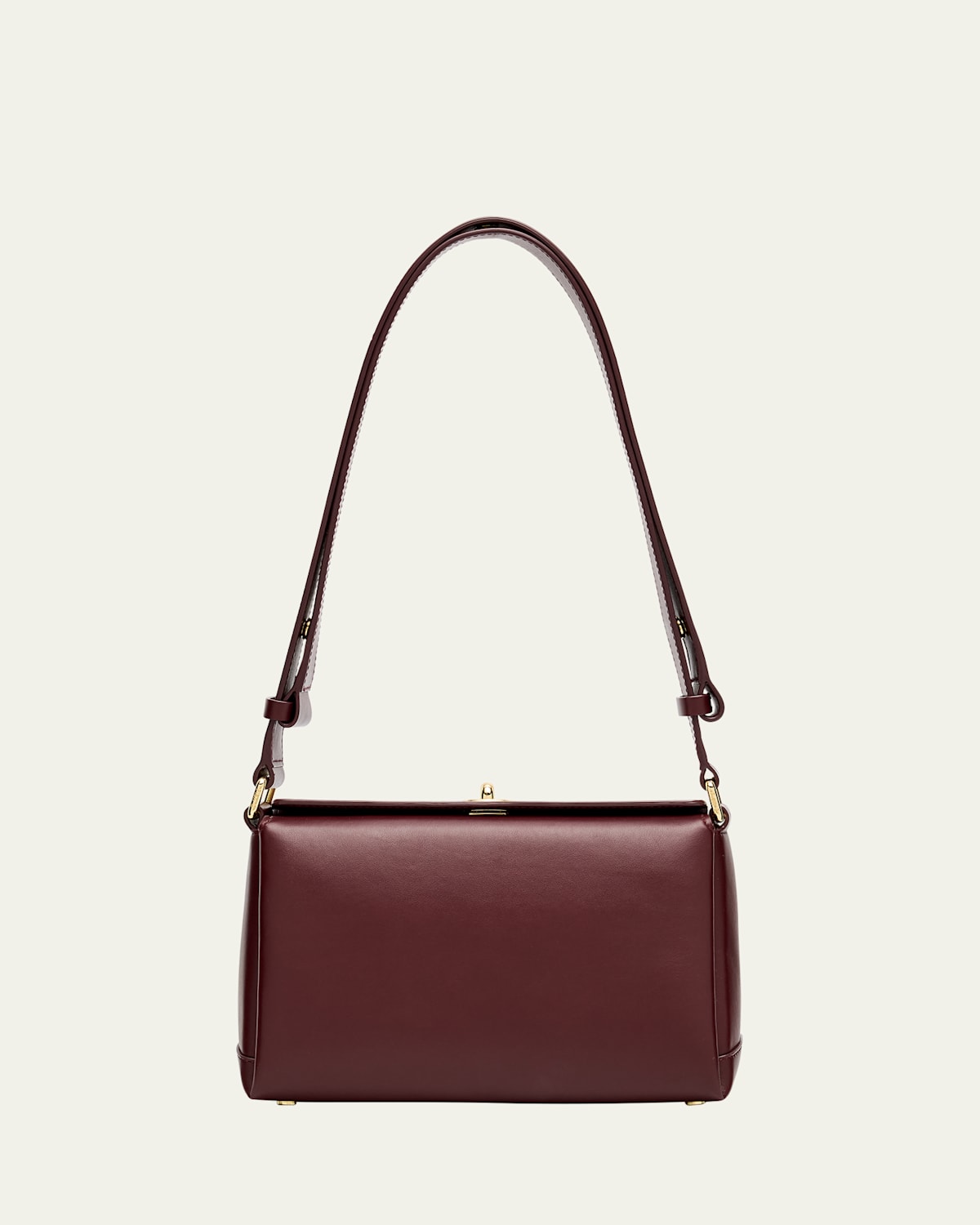 Small Folded Shoulder Bag in Vitello Leather