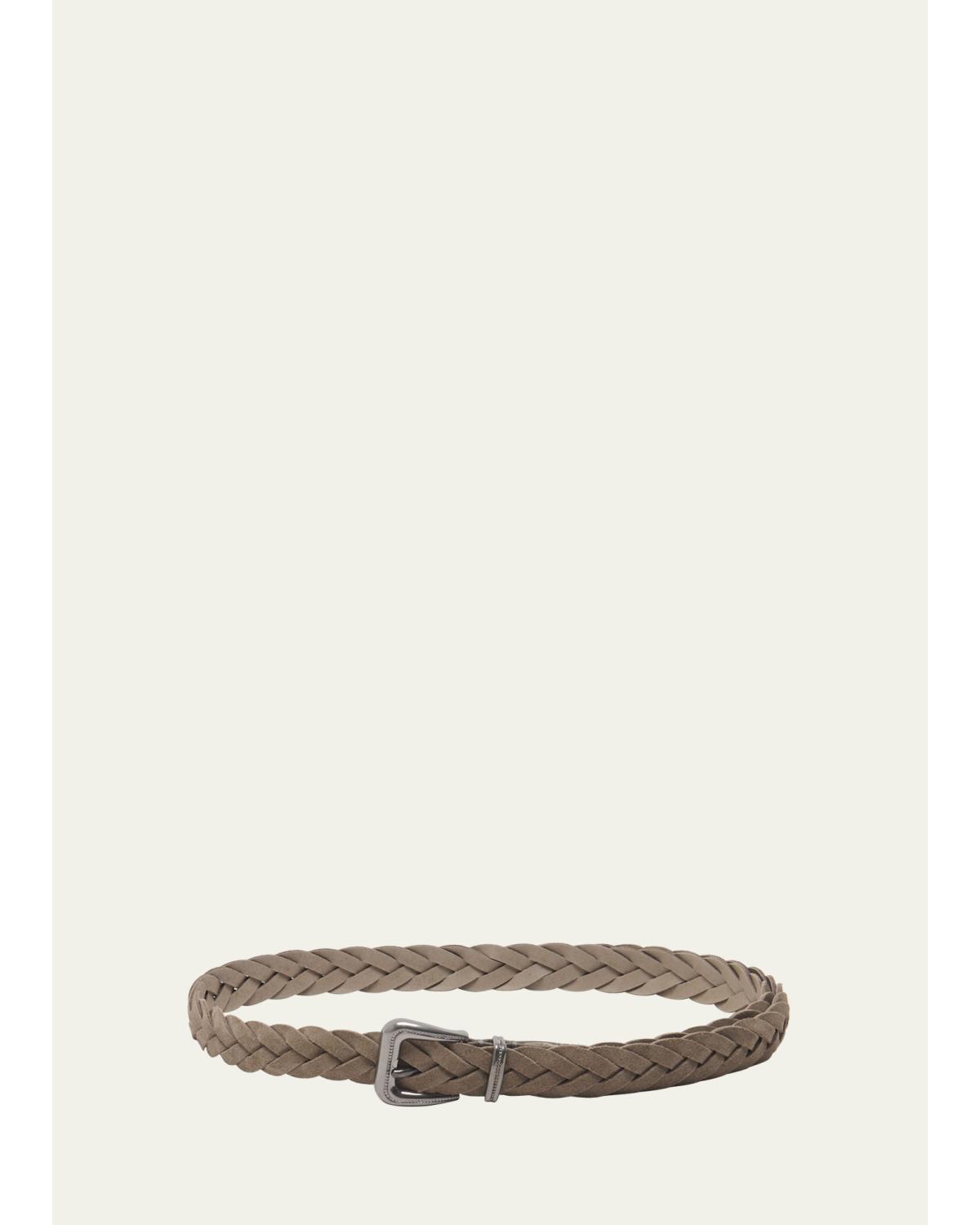 Braided Suede Western Belt