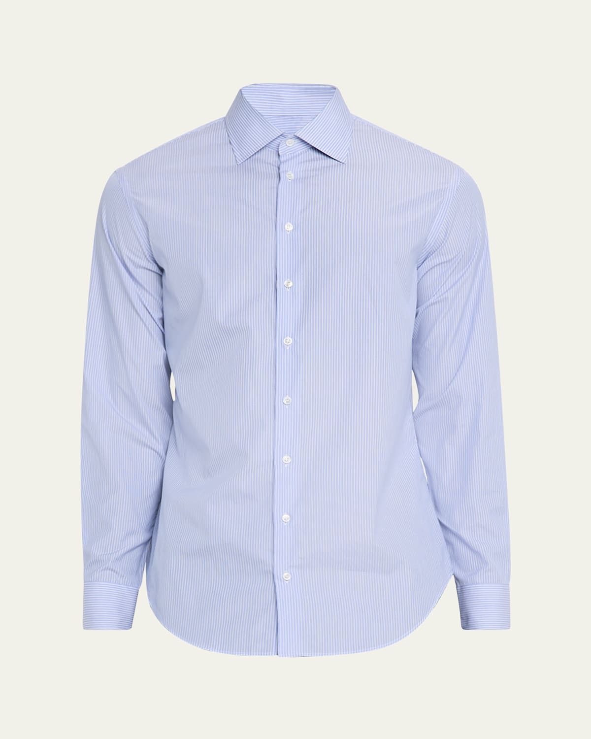Giorgio Armani Men's Majesty Cotton Vertical Stripe Dress Shirt