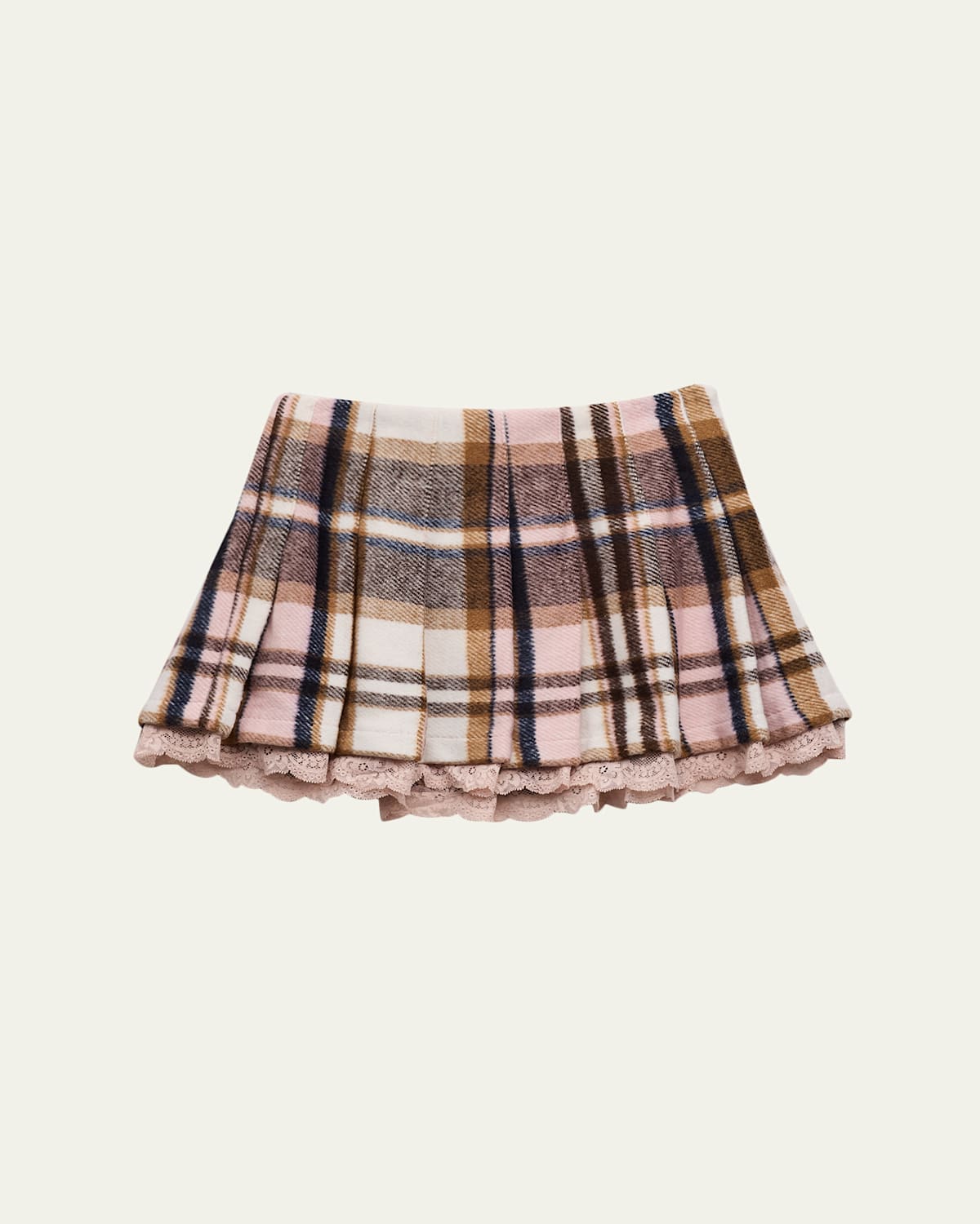 Katiej Nyc Girl's Tween Elicia Plaid Mini Skirt In Multi