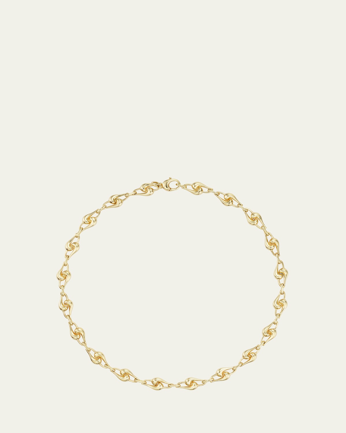 18K Medium Knot Link Necklace, 18"L