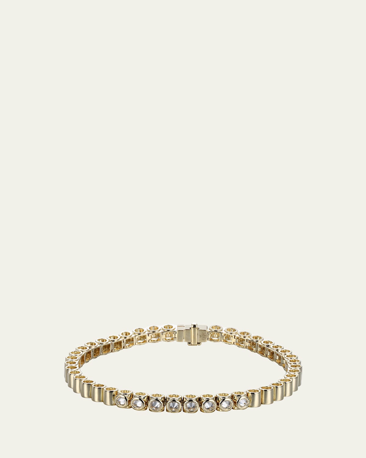 Tubbo 14K Yellow Gold Diamond Tennis Bracelet, 6.5"L
