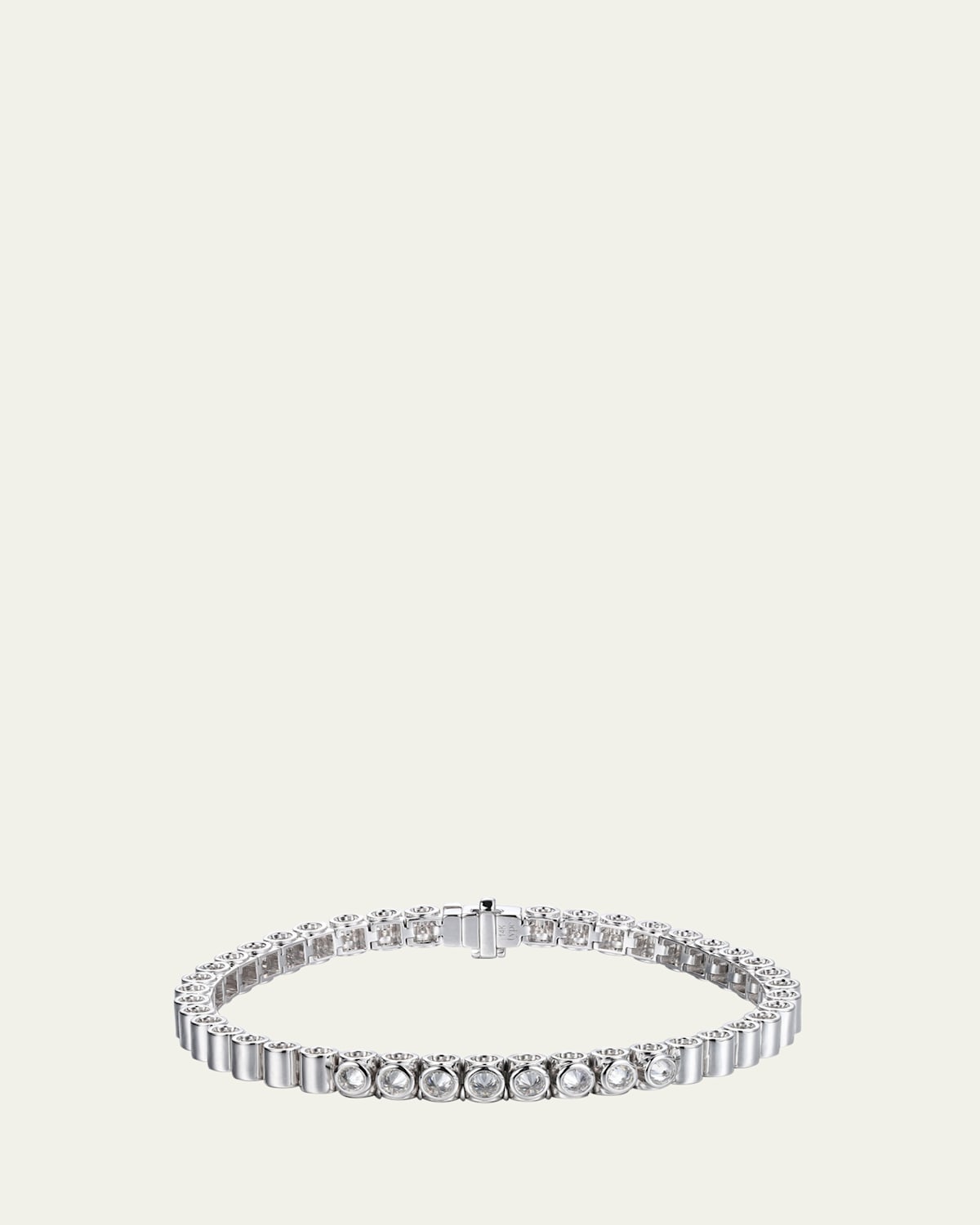 Tubbo 14K White Gold Diamond Tennis Bracelet, 6.5"L