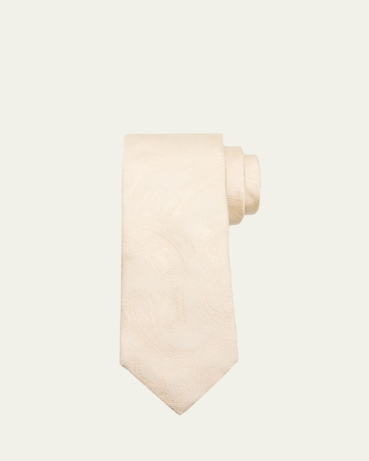 Brunello Cucinelli Men's Paisley Silk and Cotton Tie