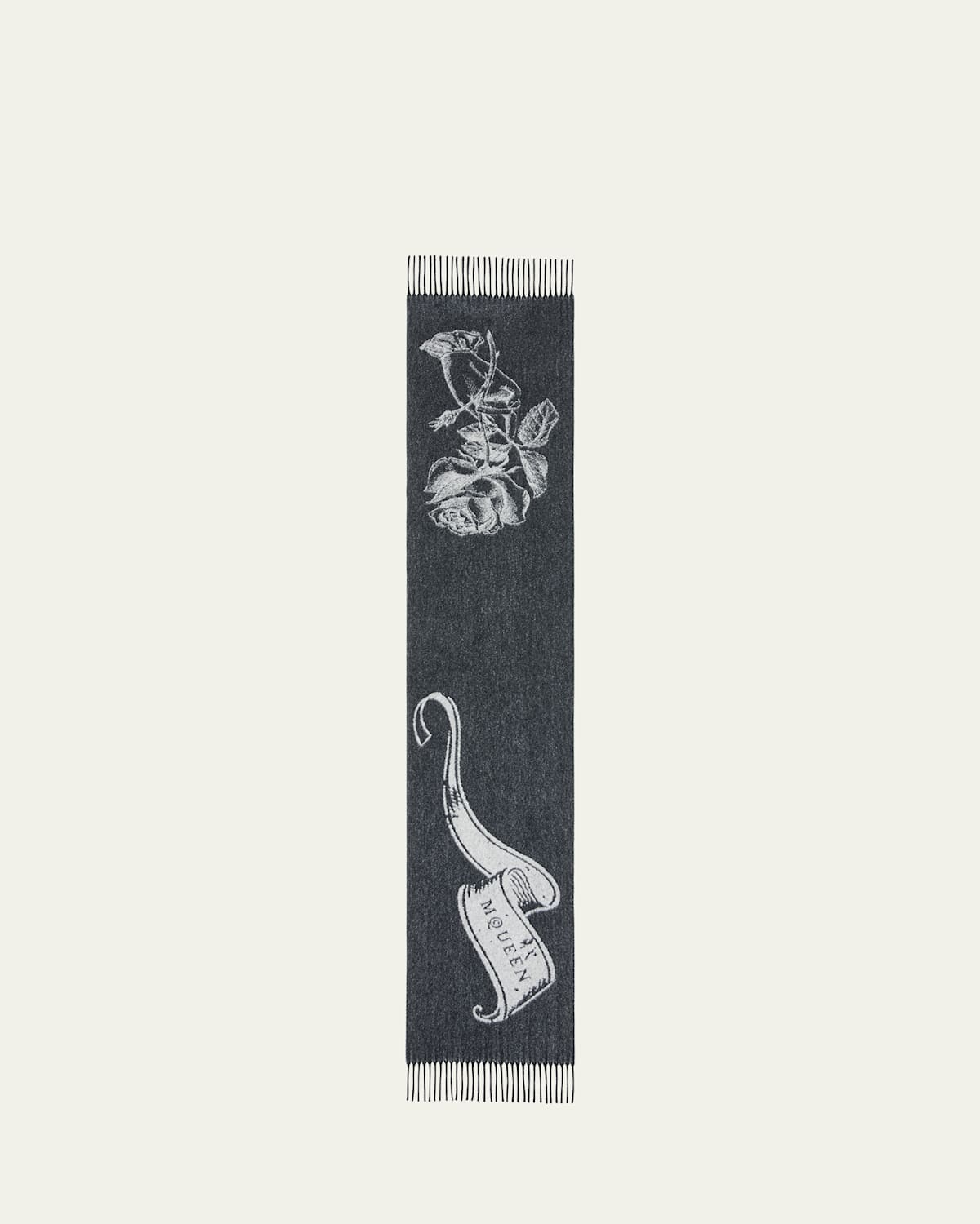 Cashmere & Wool Tattoo Scarf