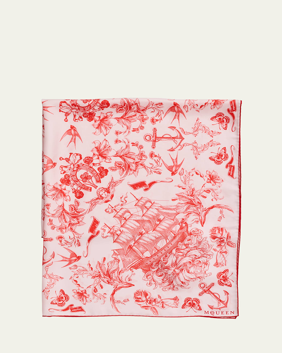 Sailor Tattoo Silk Scarf