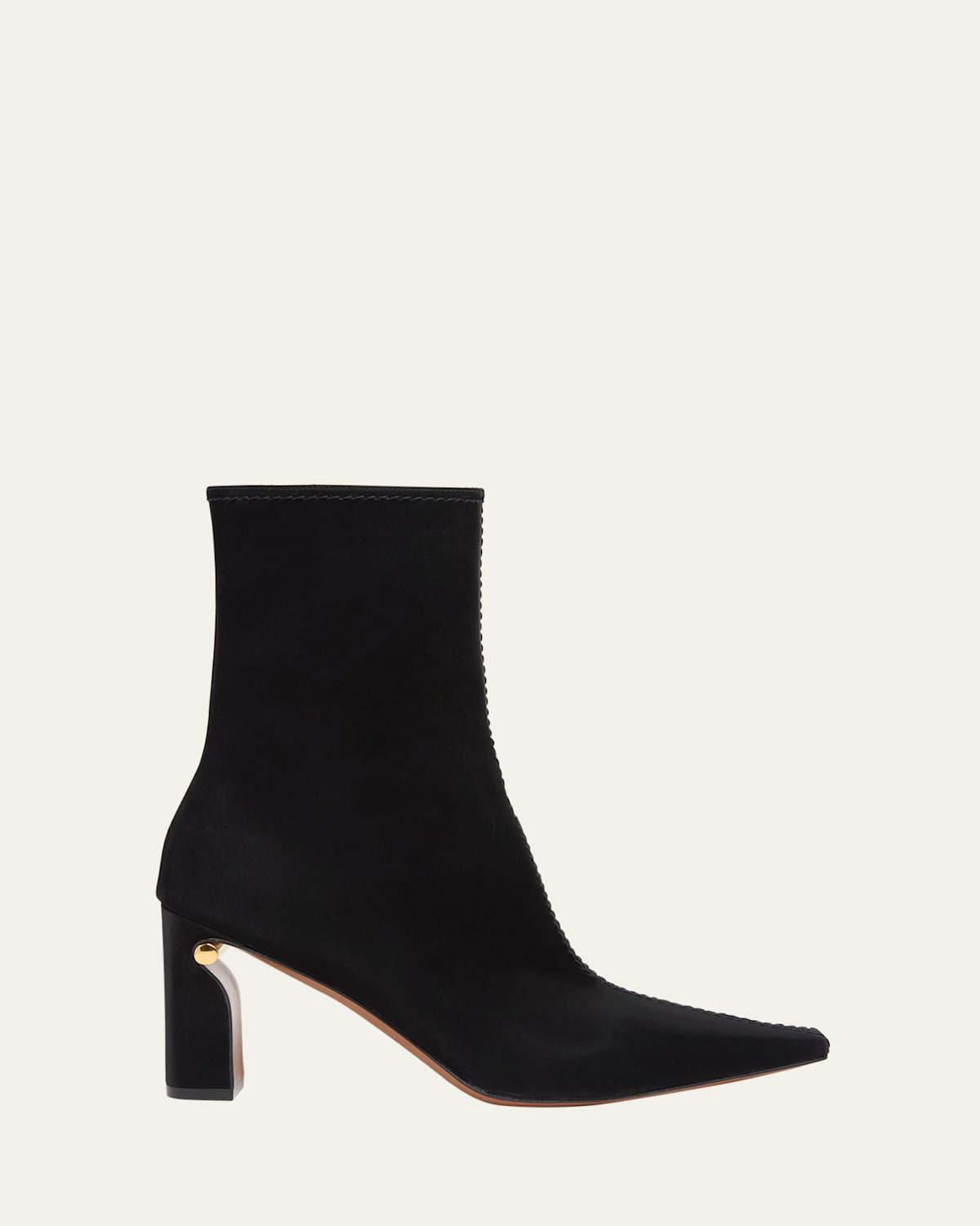 Alexander Mcqueen Ankle Boots Fabric Pointed Toe