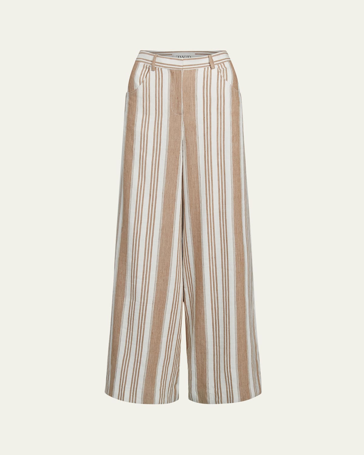 TWP Store Only Striped Linen Cotton Trousers