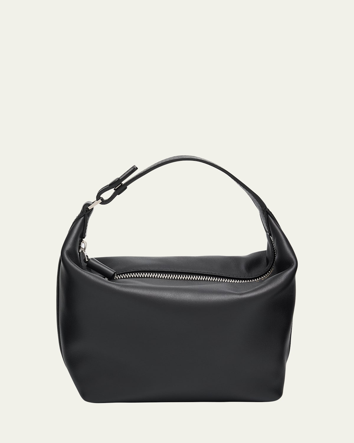 Valextra Mochi Top-handle Sublime Leather Mini Bag In Black