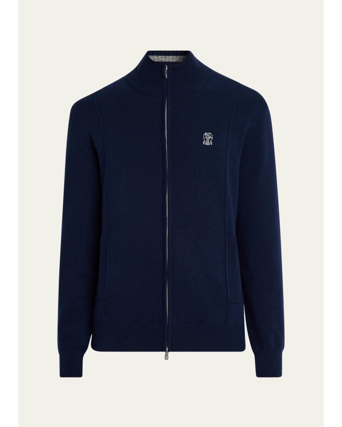 Men's Cashmere Knit Full-Zip Jacket