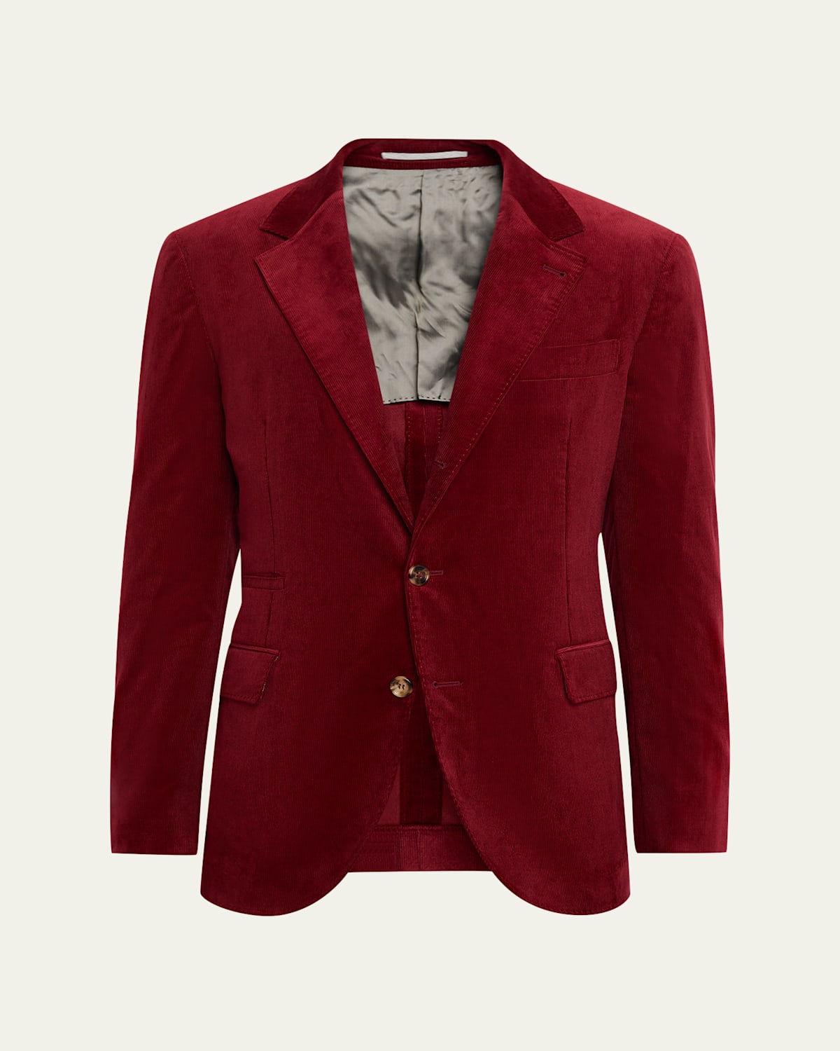 Brunello Cucinelli Men's Sea Island Cotton Corduroy Deconstructed Blazer In Purple