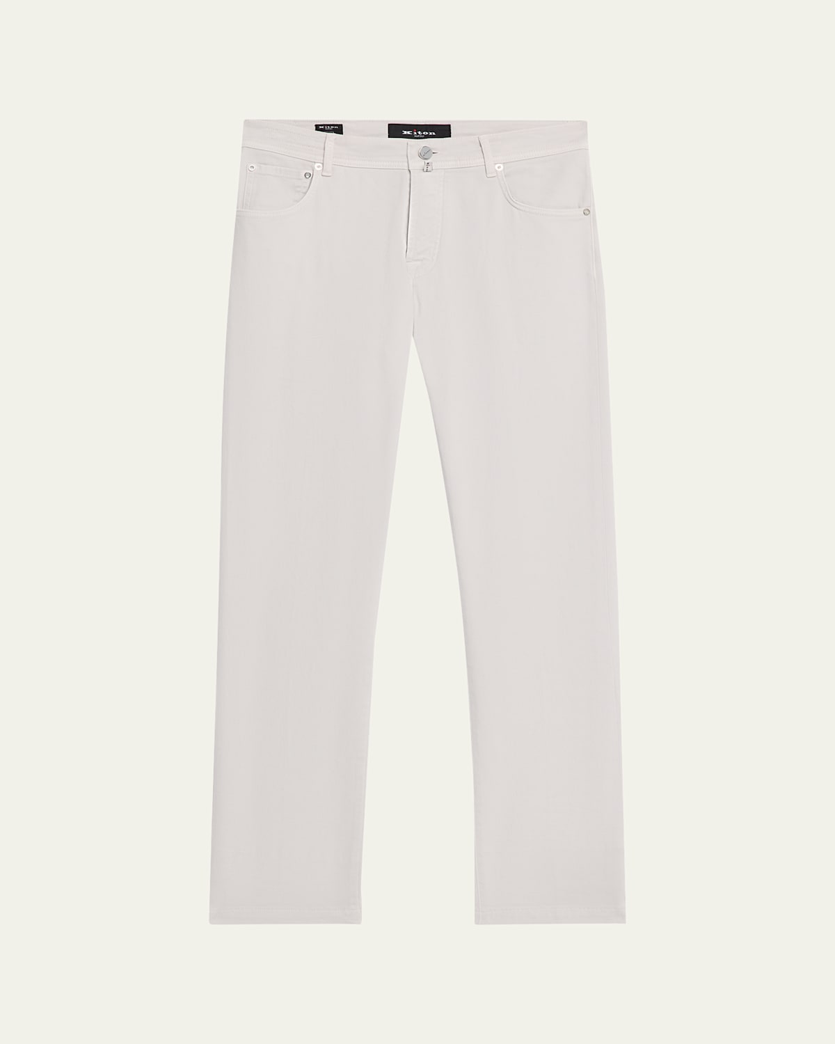 Kiton Men's Cotton-stretch Slim Five-pocket Pants In Brown