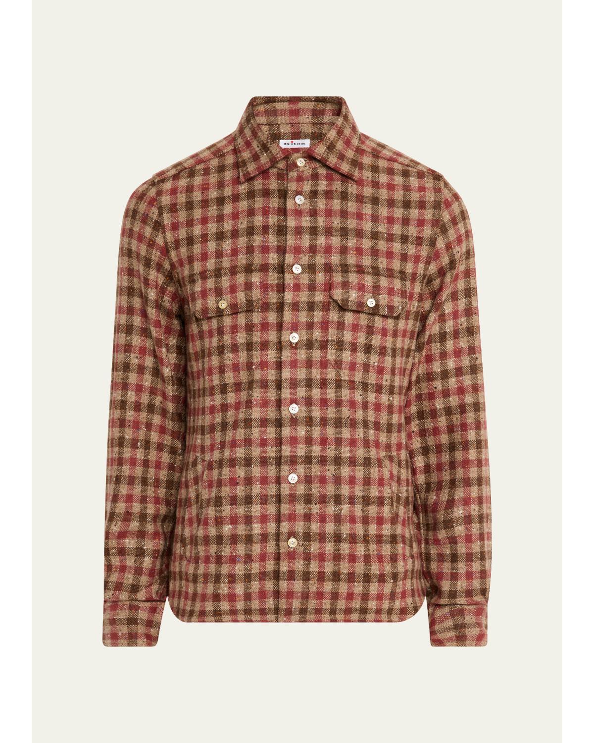 Men'S Speckled Cashmere Overshirt