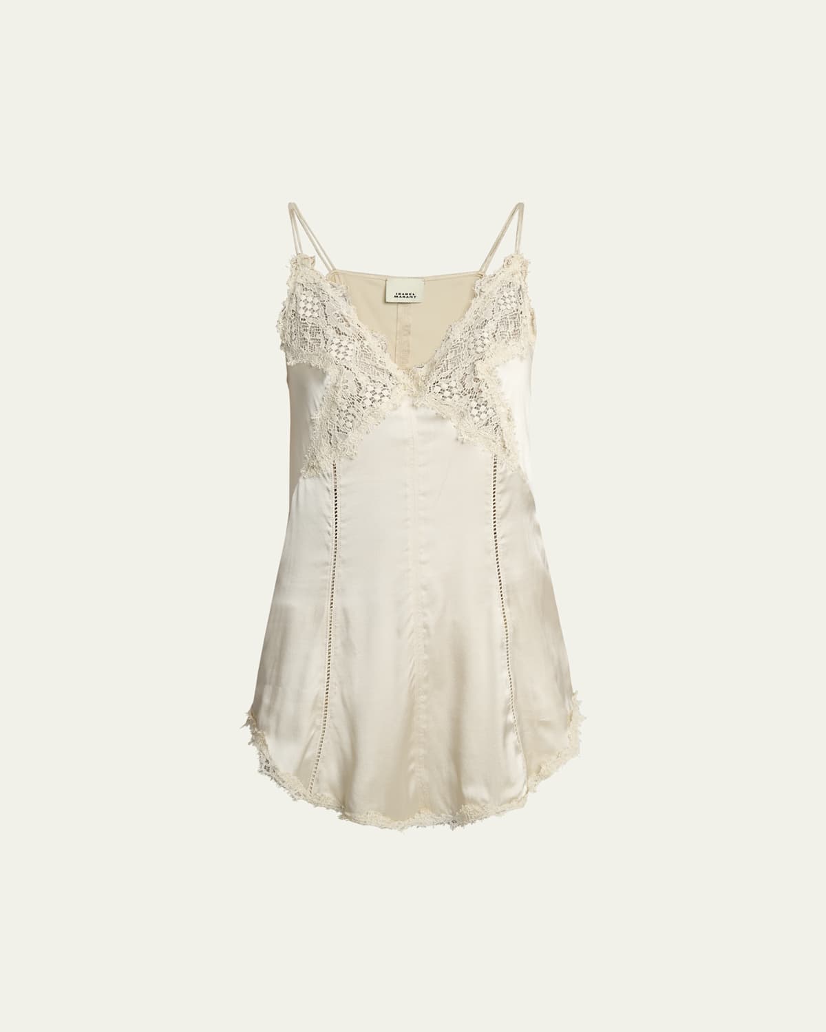 Isabel Marant Diandra Lace Inset Silk Top