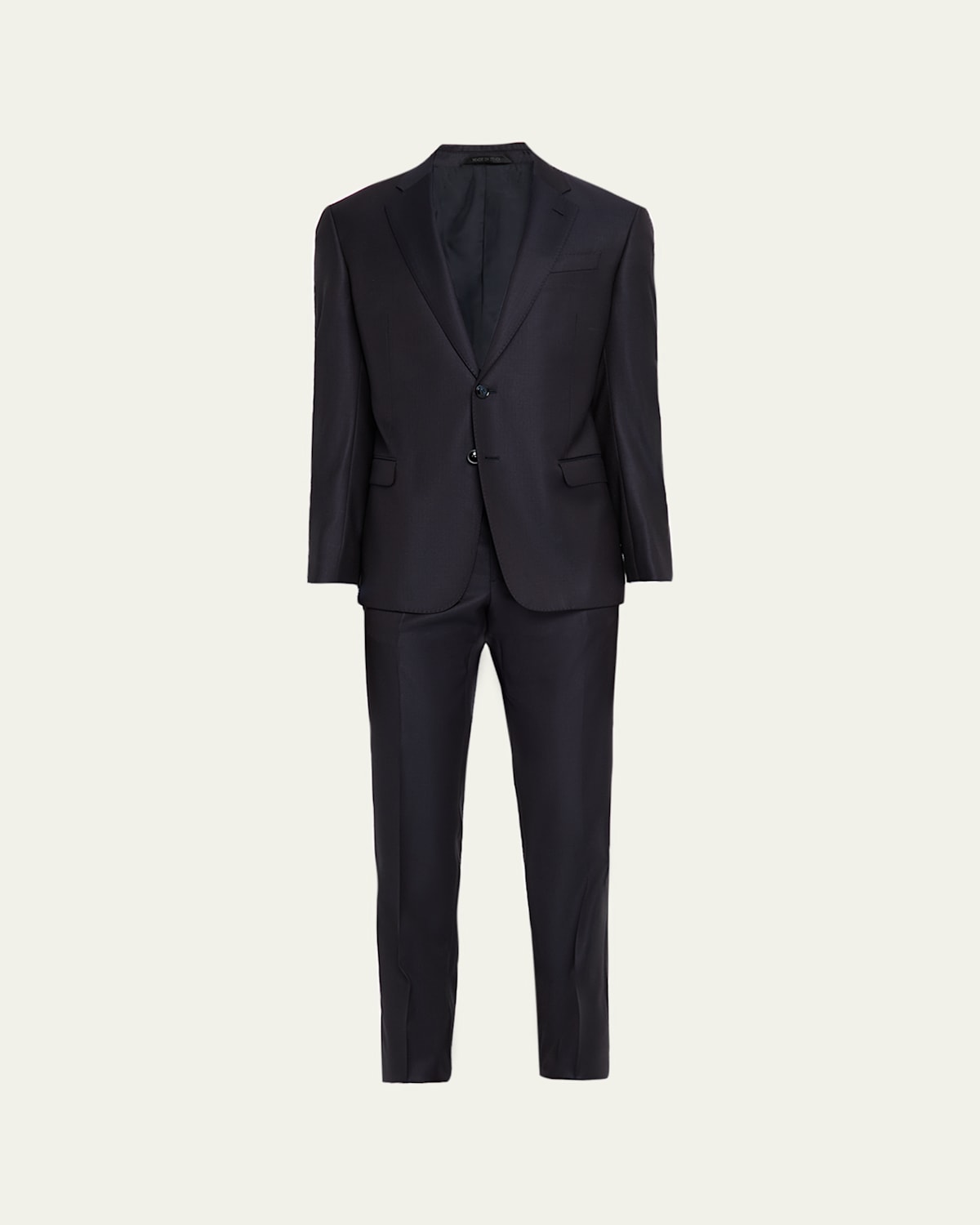 Giorgio Armani Men's Wool And Cashmere Soft Two-piece Suit In Black