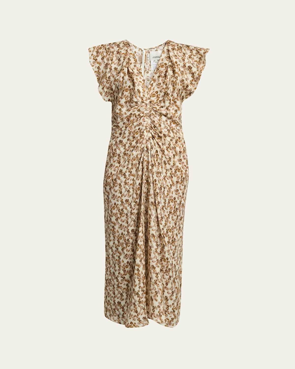 Isabel Marant Lyndsay Dot Jacquard Gathered Dress