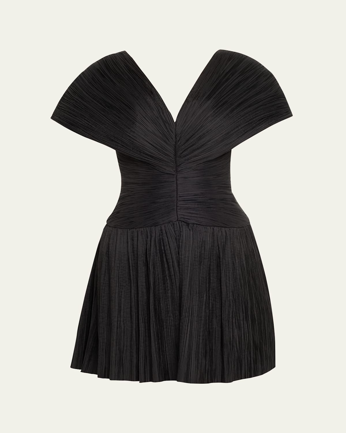 Simkhai Womens Black Avarie Pleated Woven Mini Dress In Blue