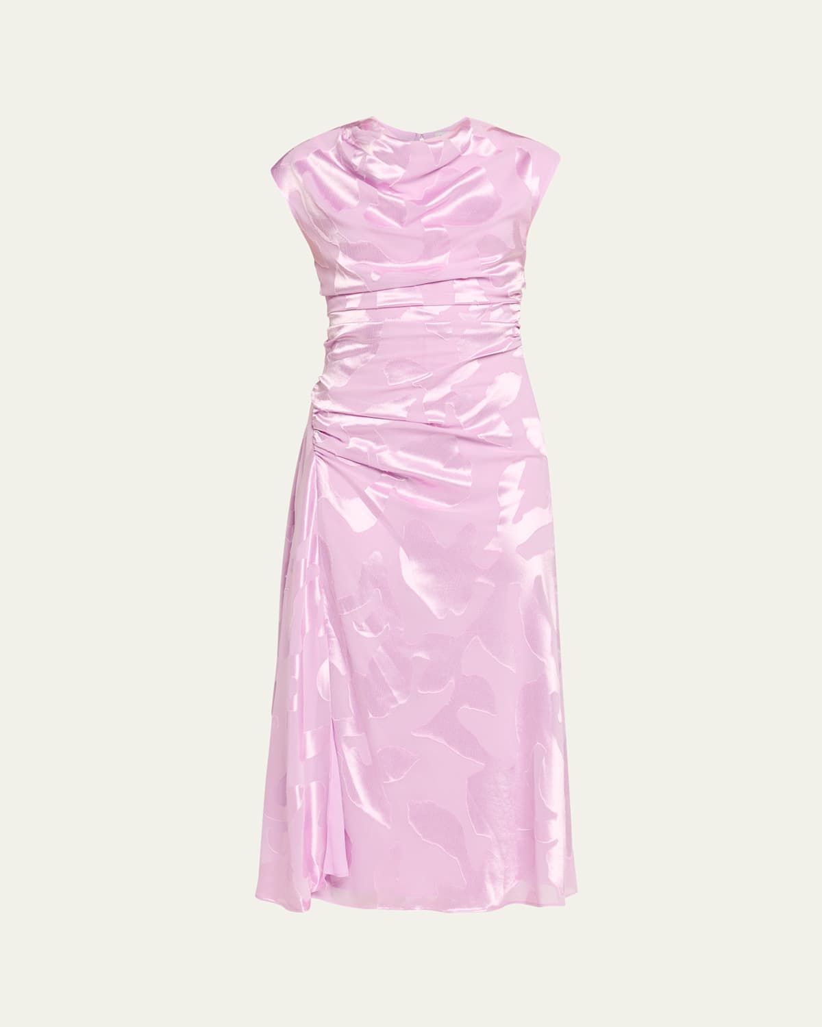 Simkhai Burke Draped Midi Dress In Pink
