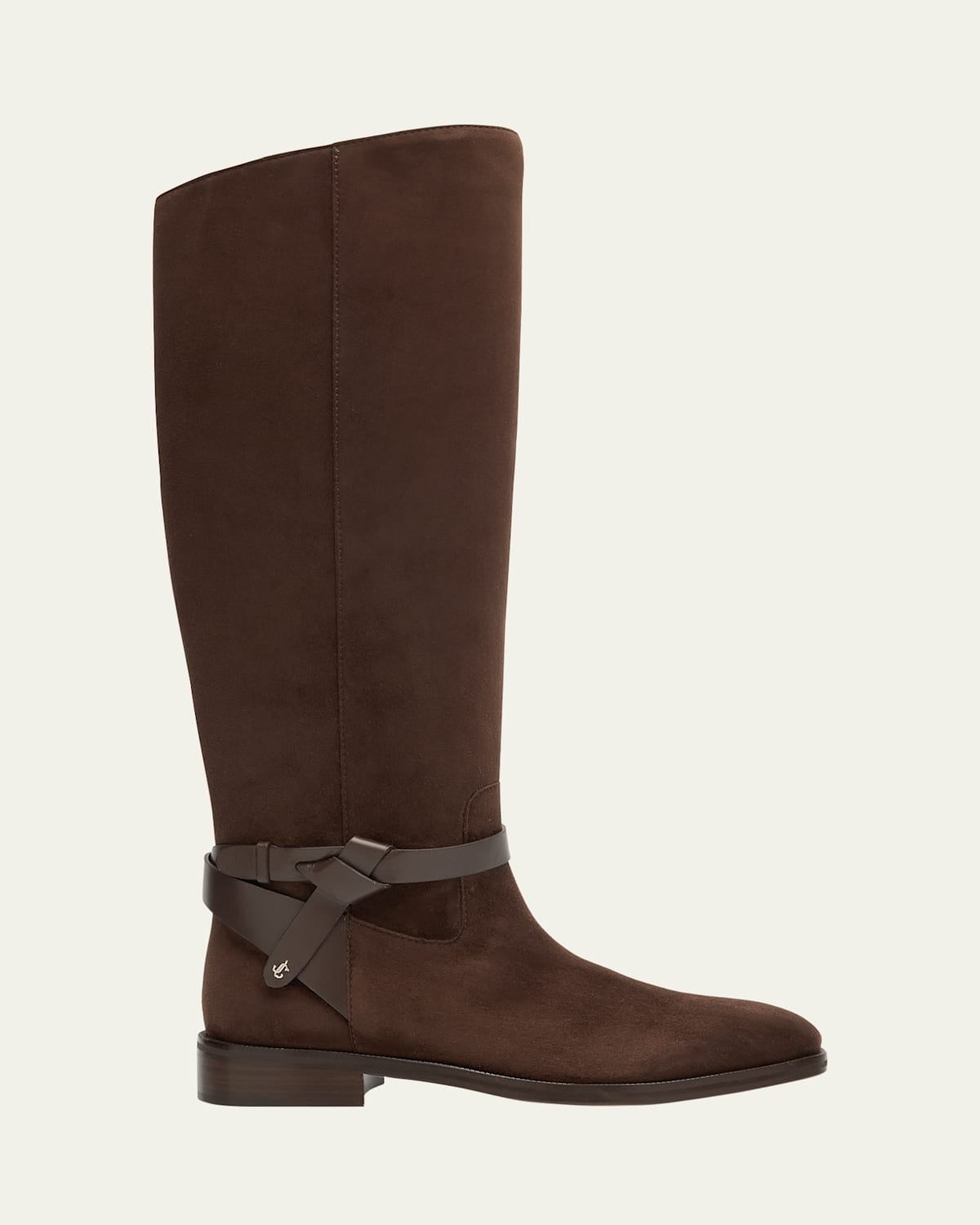 Jimmy Choo Lawton Suede Knee Boots In Brown