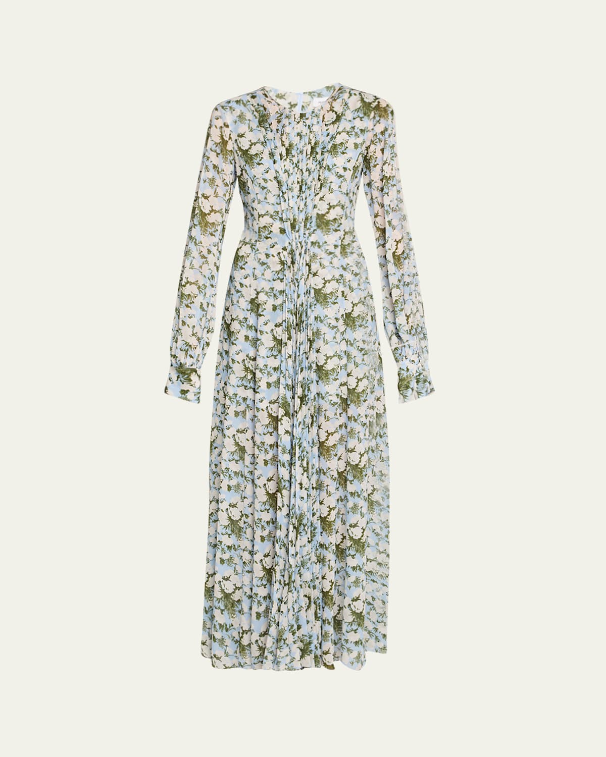 Long-Sleeve Floral Maxi Dress