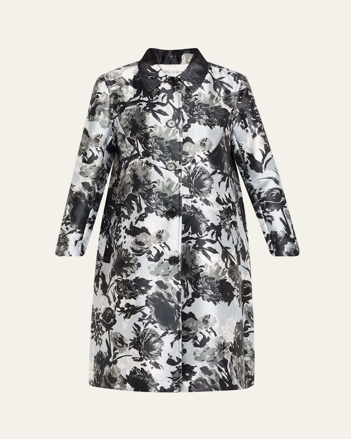 Prabal Gurung Floral-print Satin Jacket In Multi