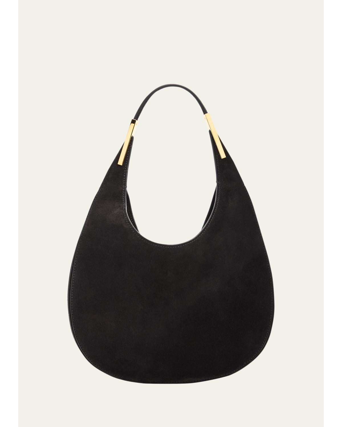 Florence Small Suede Hobo Bag
