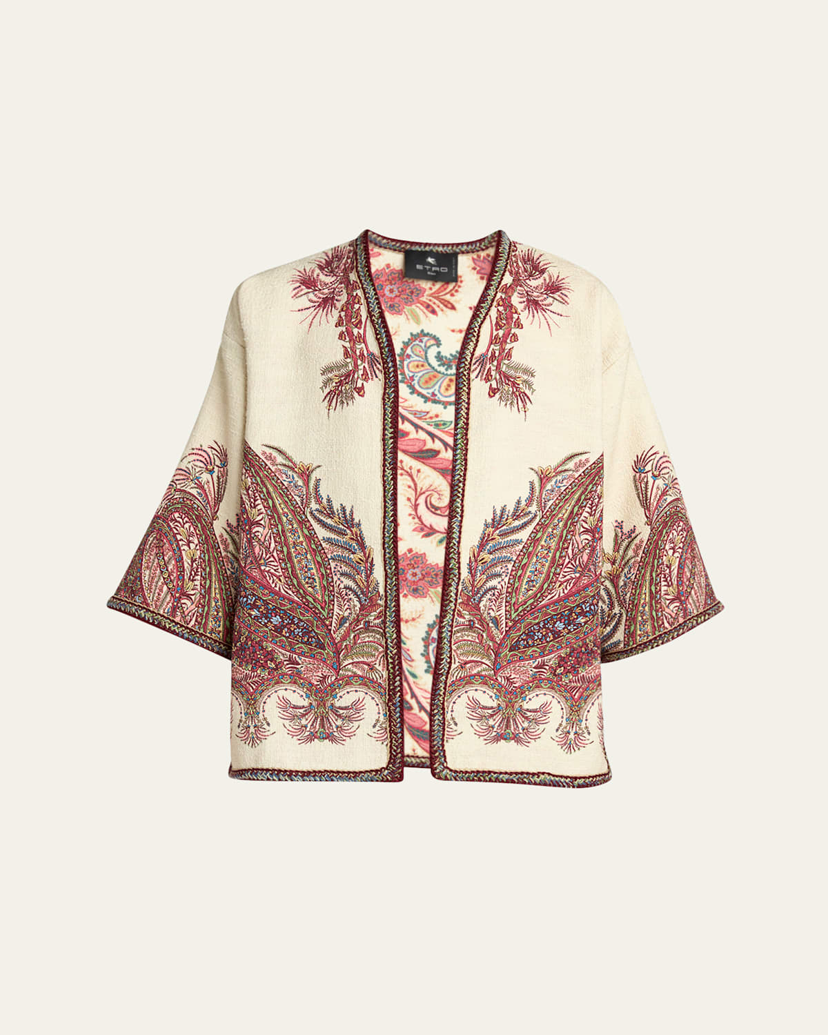 Etro Open-front Paisley-print Jacket