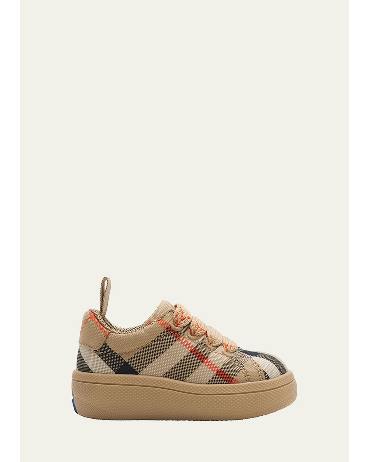 Kid's Cambridge Check Cotton Sneakers, Toddlers/Kids