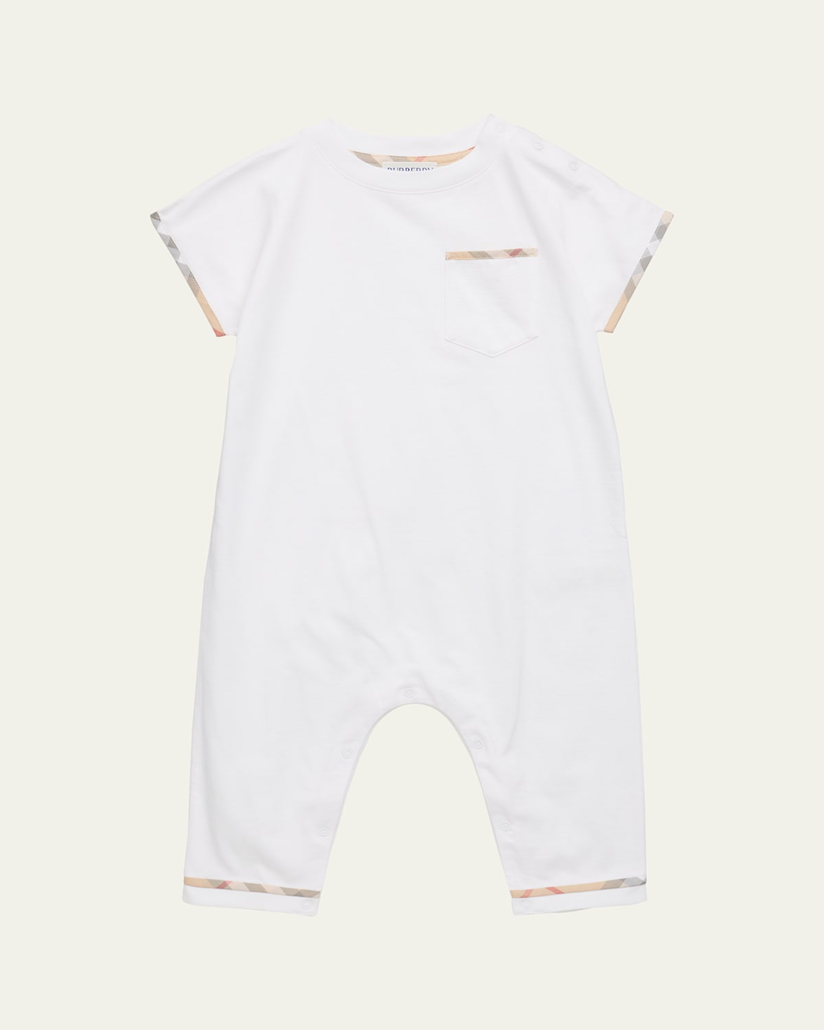Burberry Boy's Jensen Cotton Jersey Playsuit