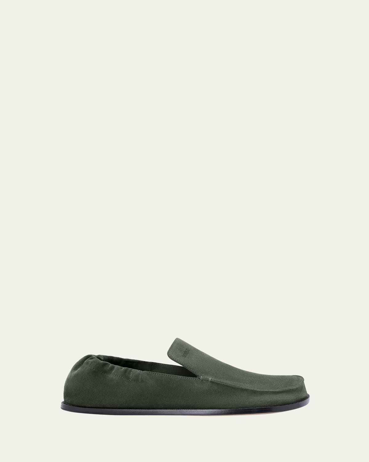 Loewe Flex Loafer In Suede In Green