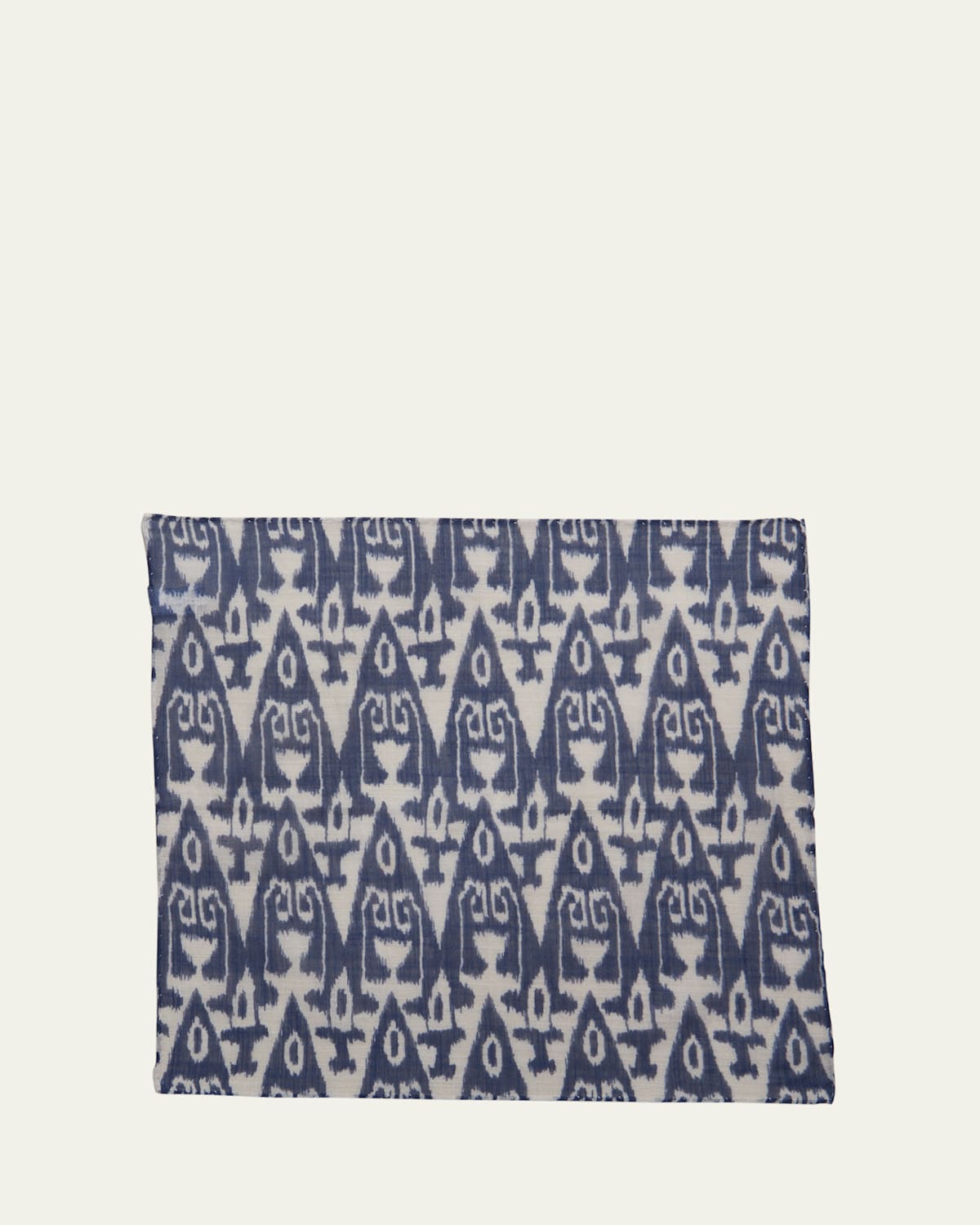 Men's Cotton Ikat Pocket Square
