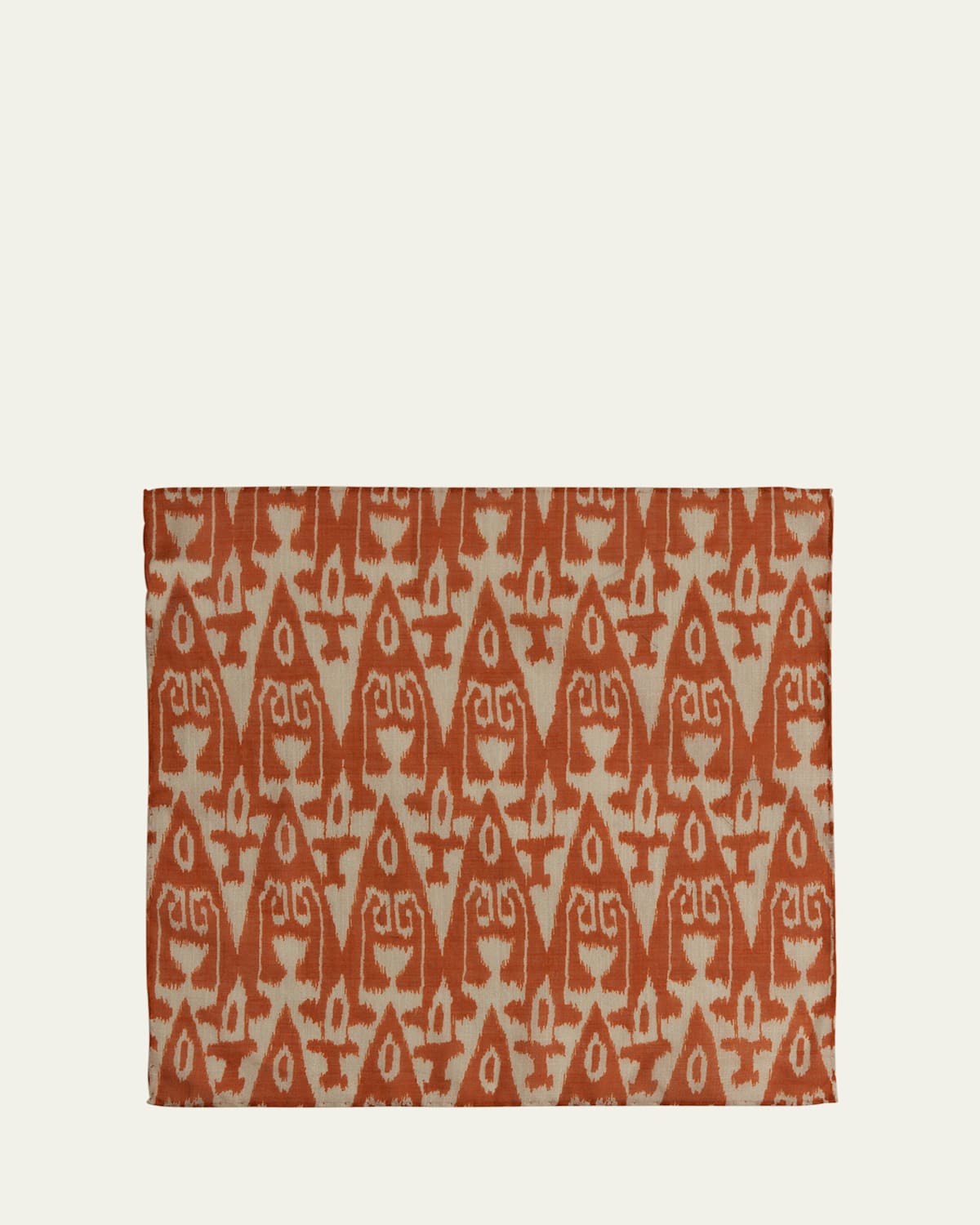 Anderson & Sheppard Men's Cotton Ikat Pocket Square