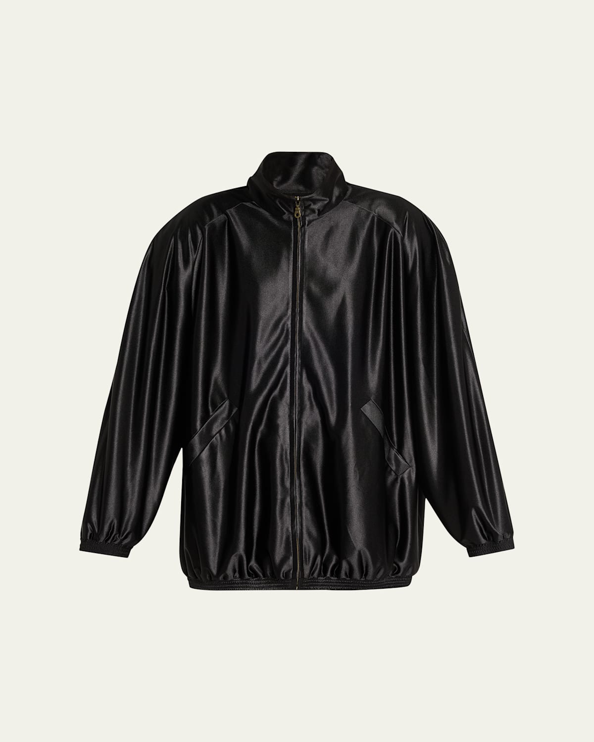 Marie Adam-leenaerdt Chic Oversized Tracksuit Jacket In Black
