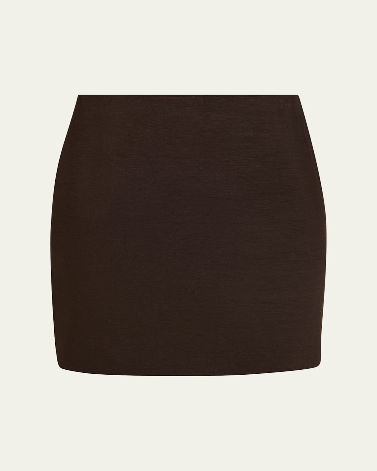 Marie Adam-leenaerdt Straight Mini Skirt In Brown