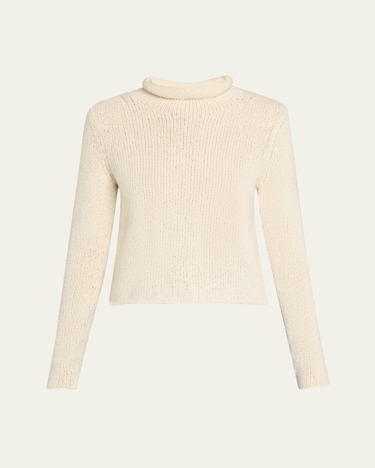 Gabriela Hearst Daina Cropped Cashmere Turtleneck Sweater